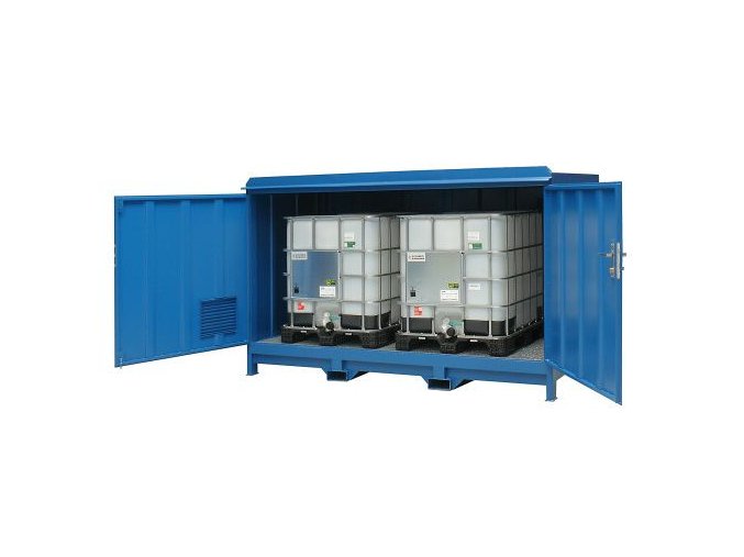 vyr 24226087 2 ocelovy regal na sudy a IBC kontejnery uzavreny