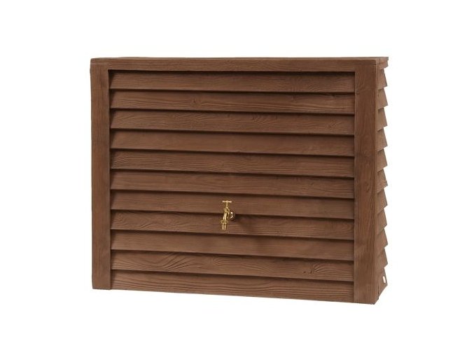 Zásobník na dešťovou vodu WOODY WALL - TMAVÁ - 350 l
