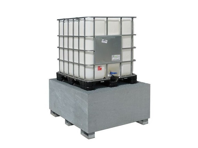 vyr 1183593 Z 1 ocelova zachytna vana s rostem pro IBC kontejner