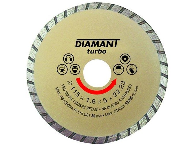 kotouč diamantový 125 DIAMANT TURBO