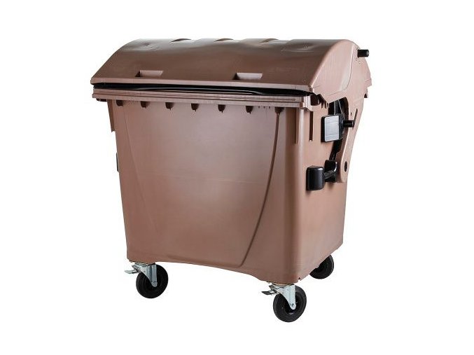 Plastový kontejner 1100 l.- hnědý