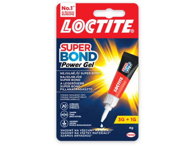 lepidlo vteřinové 4g gel SUPER BOND POWER