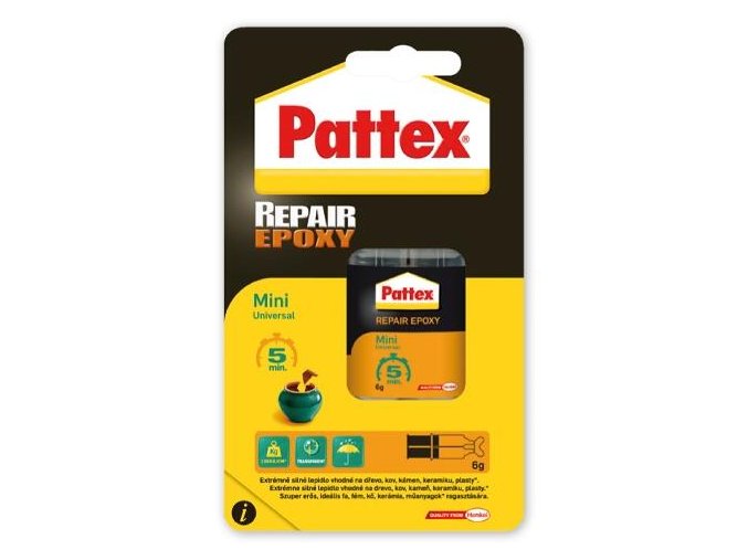 lepidlo epoxidové 6g, 5min. PATTEX REPAIR UNI.