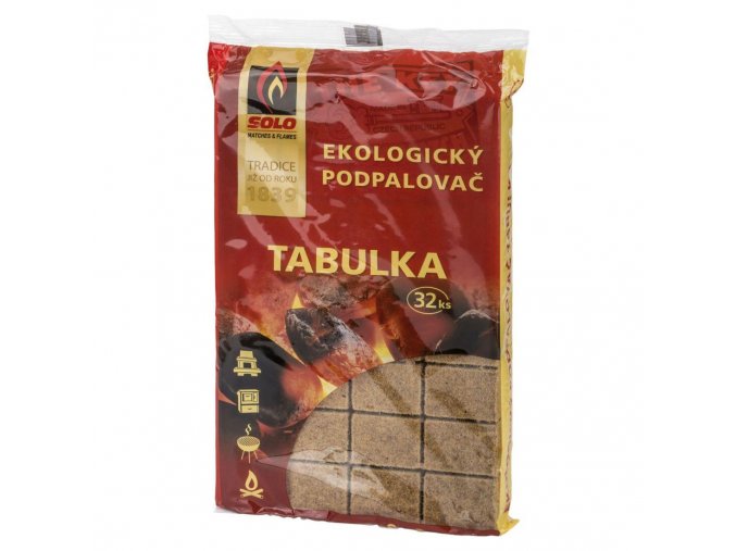 podpalovač ekologický SOLO tabulka (32ks)