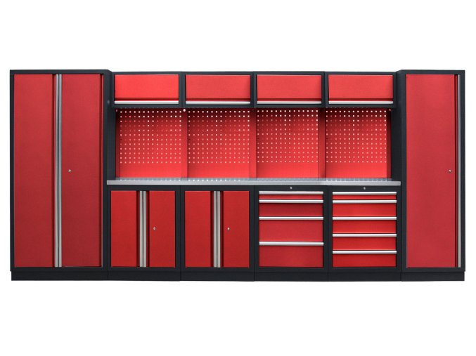 Kvalitní PROFI RED dílenský nábytek 4235 x 495 x 2000 mm - RTGS1300BB5