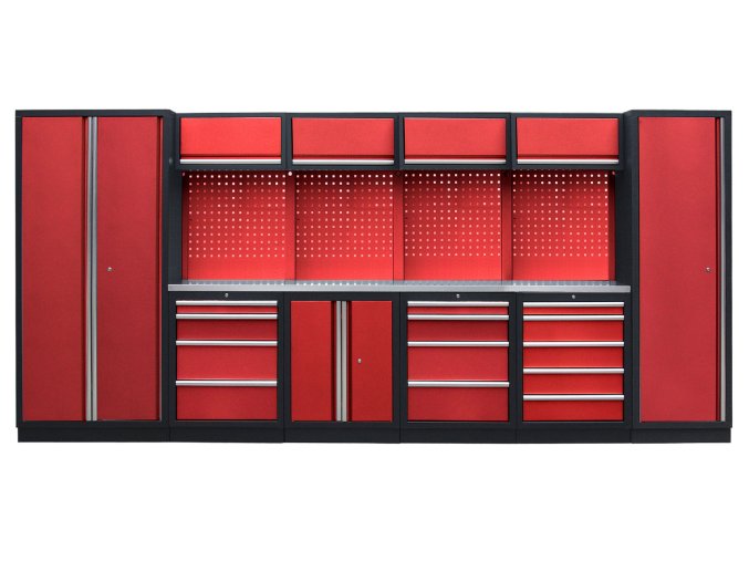 Kvalitní PROFI RED dílenský nábytek 4235 x 495 x 2000 mm - RTGS1300A55
