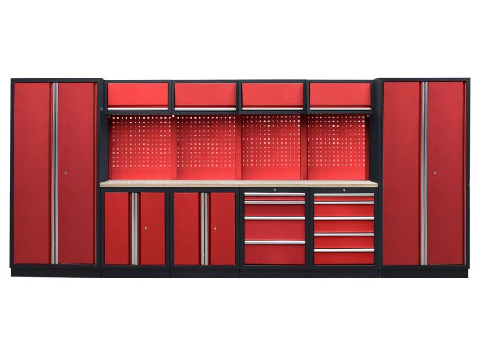 Kvalitní PROFI RED dílenský nábytek - 4535 x 495 x 2000 mm - RTGS1300AA2