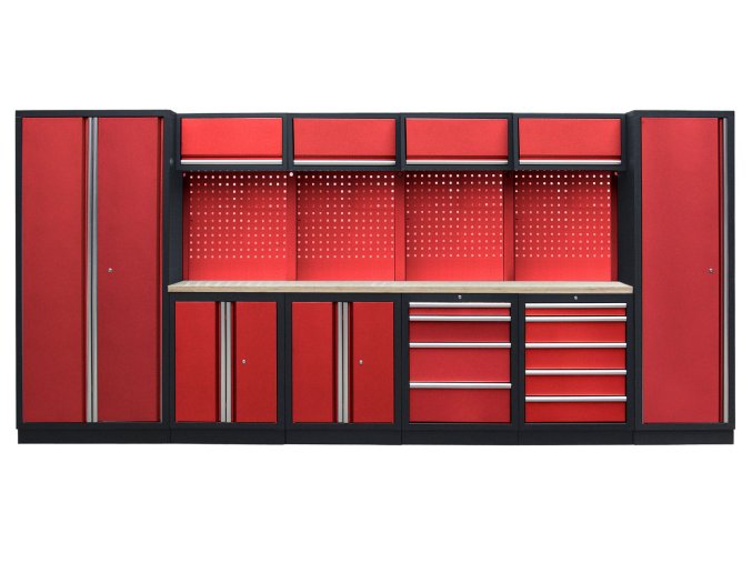 Kvalitní PROFI RED dílenský nábytek 4235 x 495 x 2000 mm - RTGS1300AA6