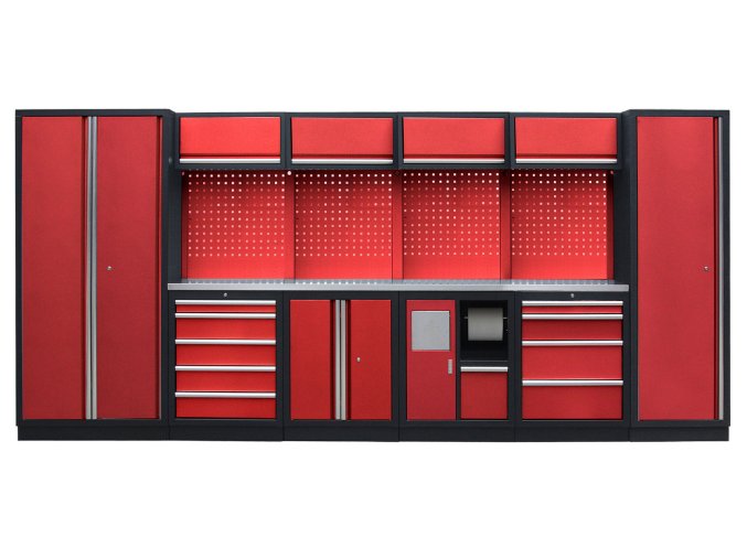 Kvalitní PROFI RED dílenský nábytek 4235 x 495 x 2000 mm - RTGS1300AG