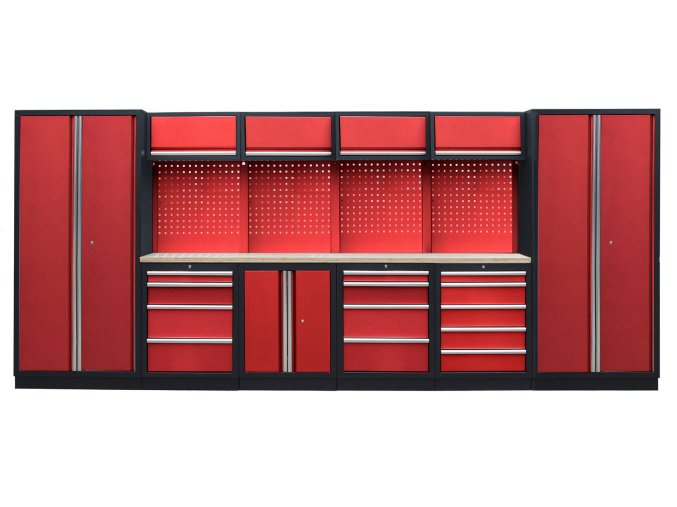 Kvalitní PROFI RED dílenský nábytek - 4535 x 2000 x 495 mm - RTGS1300A2