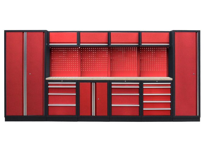 Kvalitní PROFI RED dílenský nábytek 4235 x 495 x 2000 mm - RTGS1300A5