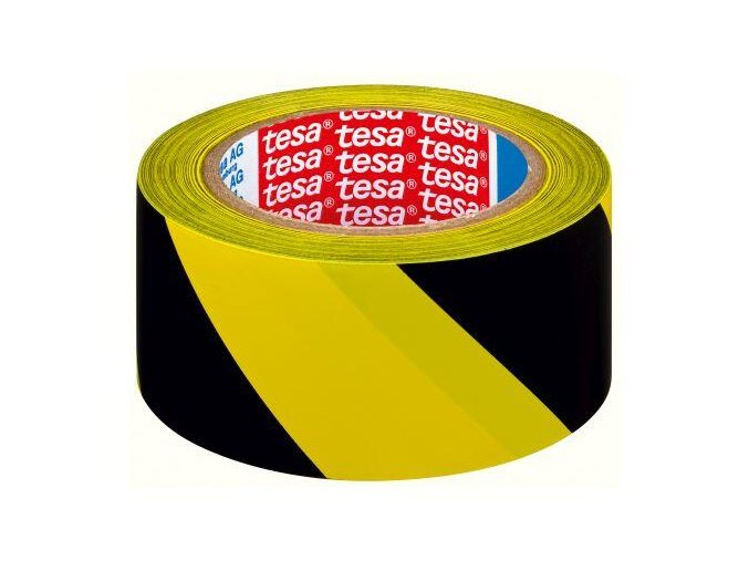 páska výstražná 50mmx33m ŽL-ČER samolepicí TESA