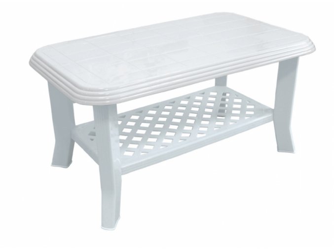 Mega Plast, plastový stůl Club, rozměr 90 x 55 cm, výška 44 cm, bílý
