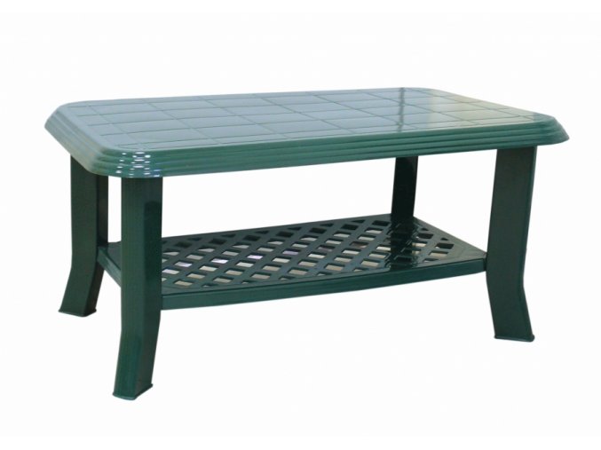 Mega Plast, plastový stůl Club, rozměr 90 x 55 cm, výška 44 cm, tmavě zelený