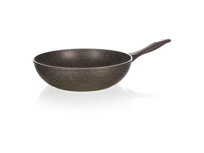 pánev WOK 28x7,8cm/3mm nepřiln.povrch PREMIUM Dark Brown