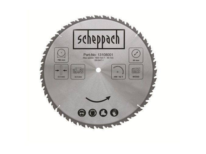 Scheppach Pilový kotouč TCT ( 700 x 30 x 4,5 mm, 42 Z )