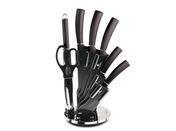 Sada nožů Berlingerhaus ve stojanu 8 ks Carbon PRO Line BH-2685