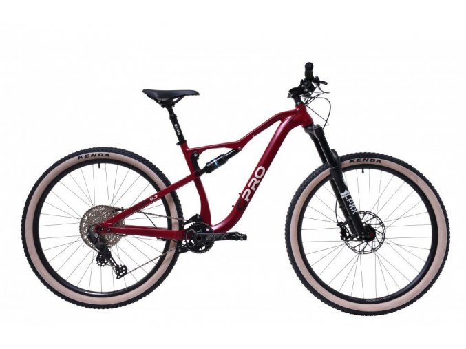 Celoodpružené jízdní kolo Capriolo MTB FS ALL-MO 9.7 DEEP RED