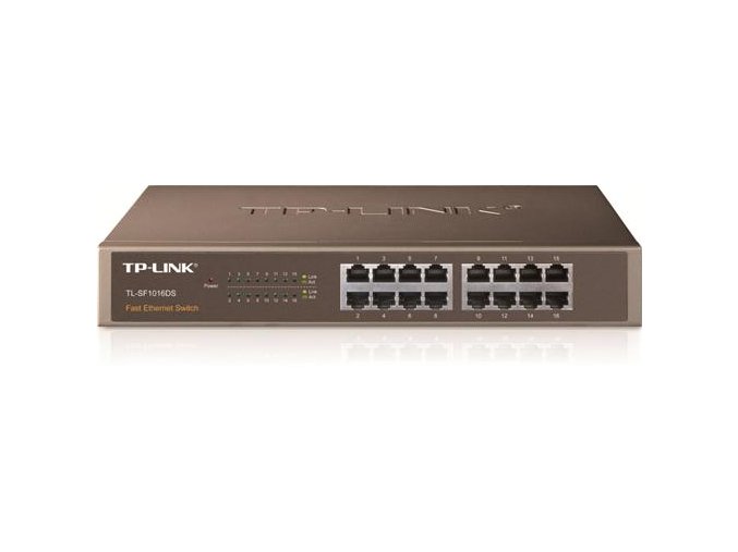Switch TP-Link TL-SF1016DS 16x Lan, 13" rack/kov