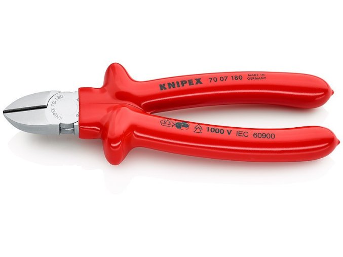 Boční štípací kleště chromované 180 mm - 7007180