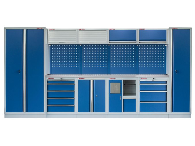 Kvalitní PROFI BLUE dílenský nábytek 4235 x 495 x 2000 mm - MTGS1301AF