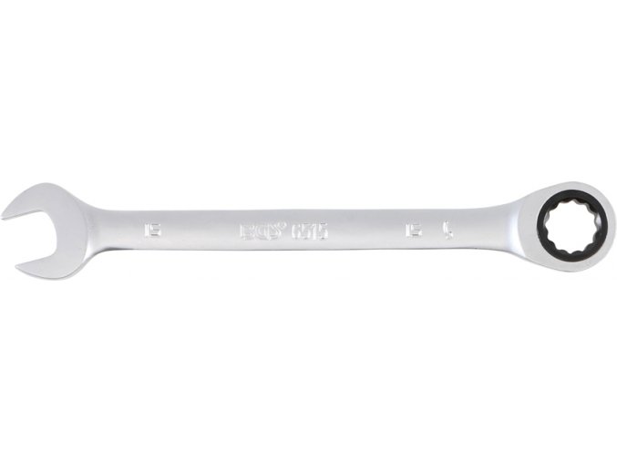 Očkoplochý ráčnový klíč, 15 mm - B6515