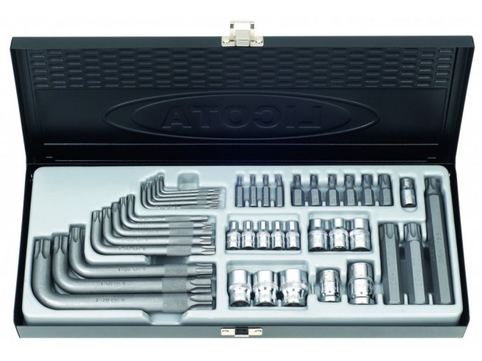 Sada klíčů a bitů, Torx, 40 ks - LIABS80003