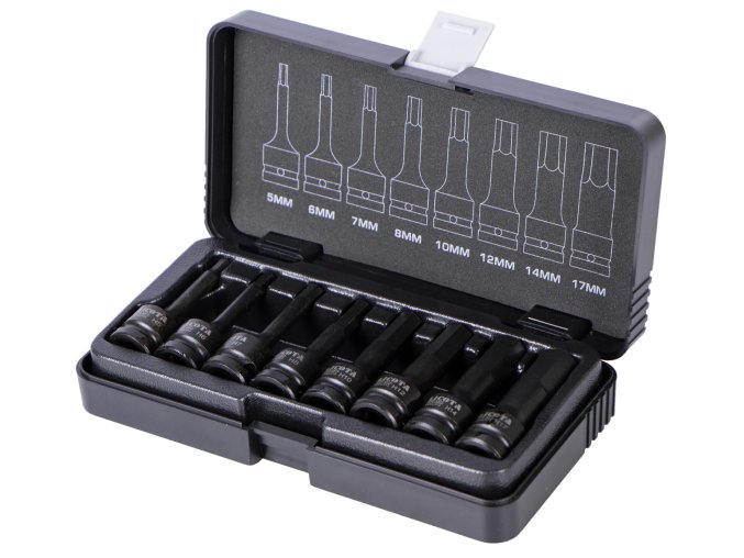 Sada vnějších nástrčných klíčů HEX 1/2", 8 ks - Liasa40005