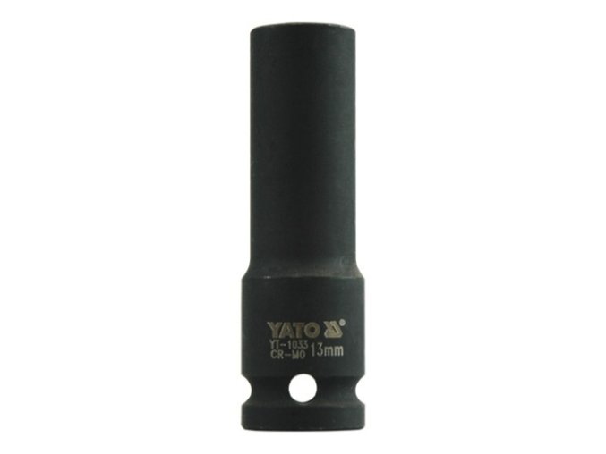 Kovaný vnitřní nástrčný klíč hluboký 1/2" šestihranný 13 mm CrMo YATO - YT-1033