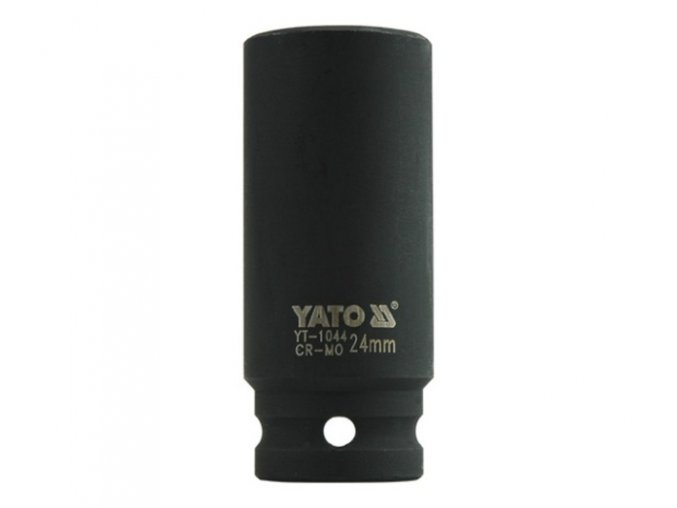 Vnitřní nástrčný klíč hluboký 1/2" šestihranný 24 mm CrMo YATO - YT-1044