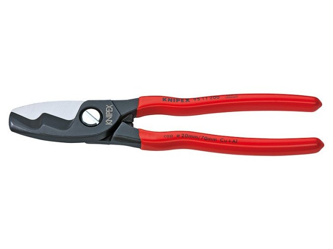 Kabelové nůžky s dvojitým břitem potaženo plastem 200 mm - 9511200