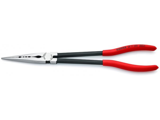 Montážní rovné půlkulaté kleště 280 mm Knipex extra dlouhé - 2871280