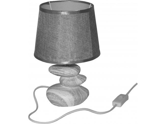 DUE ESSE, Stolní lampa efekt mramoru 28 cm, tmavší
