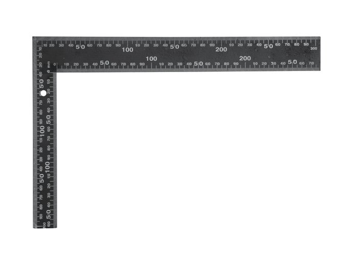 Úhelník truhlářský 300 x 200 mm černý