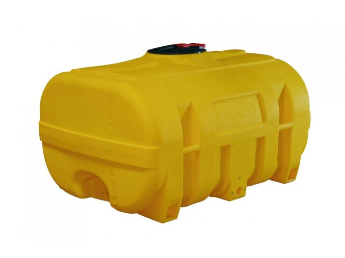 Plastová cisterna z PE bez vlnolamu o objemu 3000 litrů, žlutá(11510)