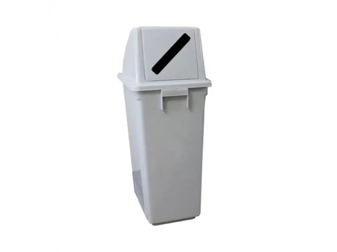Plastový koš na odpad s víkem s úzkým otvorem, 60 l - PLN 7861
