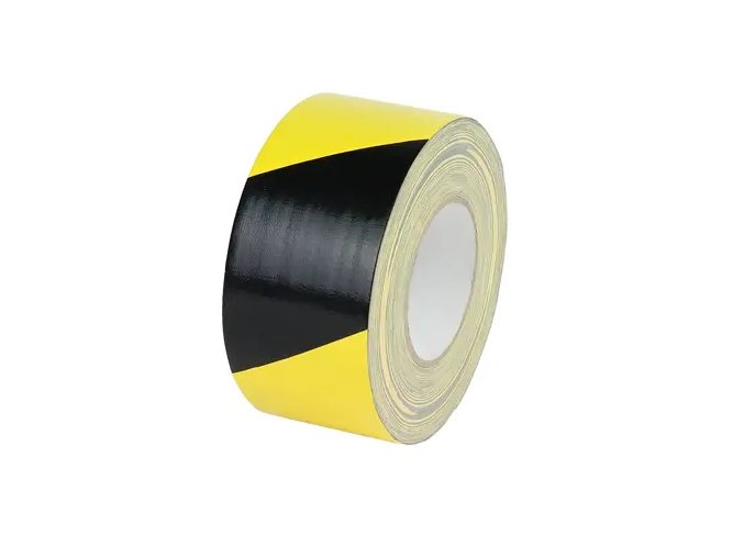 Výstražná textilní páska, levá, 7,5 cm × 50 m - BY TL575