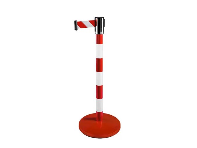 Zahrazovací sloupek 4,5 m, bílá / červená, BASIC - CV 724.67