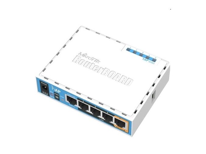 RouterBoard Mikrotik RB951Ui-2nD hAP,CPU 650MHz, 5x LAN, 2.4Ghz 802.11b/g/n, USB, 1x PoE out, case