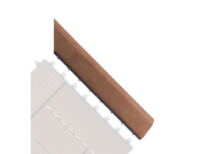 Přechodová lišta G21 Třešeň pro WPC dlaždice, 38,5 x 7,5 cm rohová (pravá)
