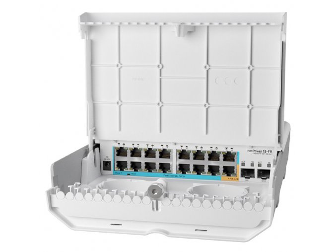 Switch Mikrotik netPower 15FR CRS318-1Fi-15Fr-2S-OUT 16x LAN, 2x SFP, reverzní POE
