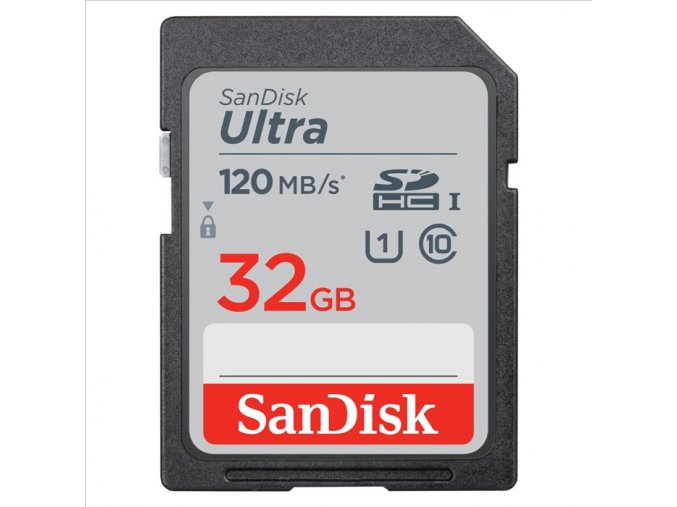 Paměťová karta Sandisk Ultra 32 GB SDHC Memory Card 120 MB/s