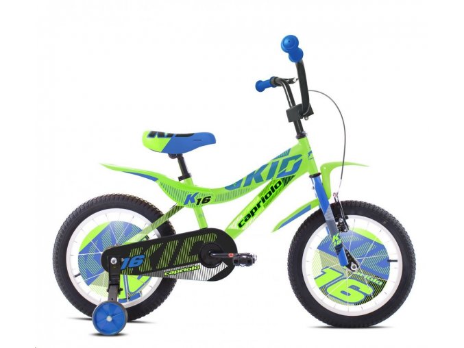 Dětské jízdní kolo Capriolo BMX 16" HT KID modro-zelené