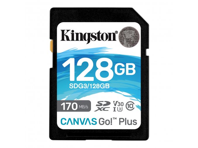 Paměťová karta Kingston SDXC U3 V30 128 GB, 170/90 MB/s