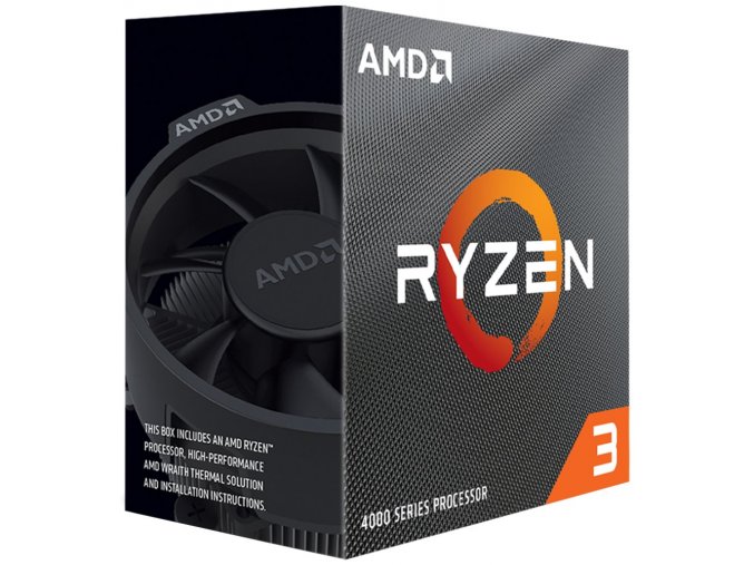Procesor AMD Ryzen 3 4100 / Ryzen / AM4 / 4C/8T / max. 4,0GHz / 4MB / 65W TDP / BOX s chladičem