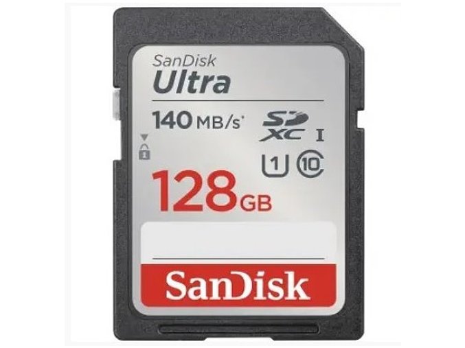 Paměťová karta Sandisk Ultra 128 GB SDXC 140 MB/s, Class 10, UHS-I