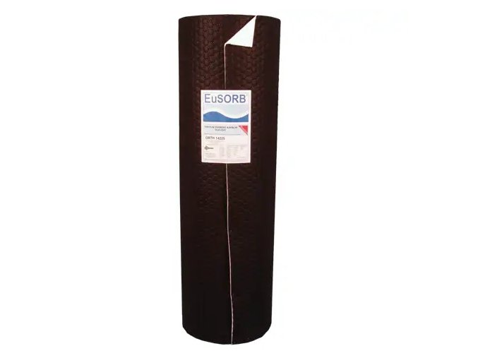 Olejový sorpční koberec do kolejiště, silný, EXTREM, 142 cm × 25 m - ORTH 14225