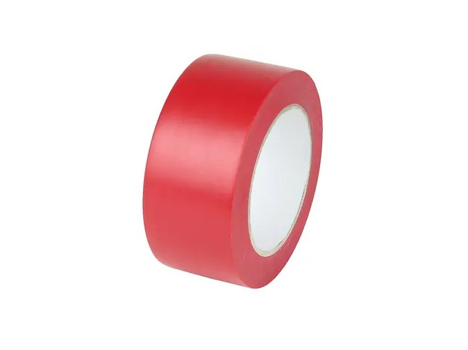 Odolná podlahová páska, 7,5 cm, červená – OP 50 - BY 0E38B