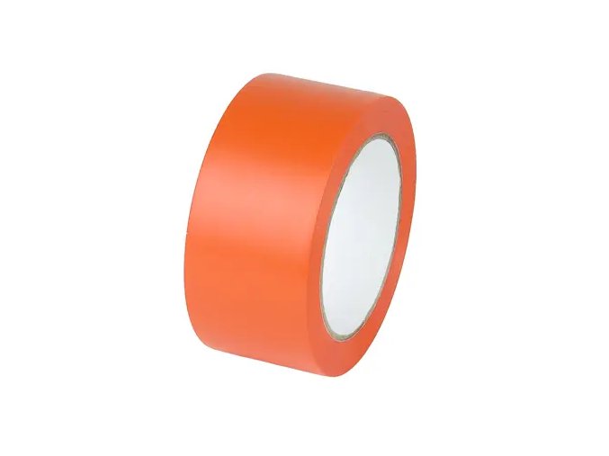 Odolná podlahová páska, 7,5 cm, oranžová – OP 50 - BY 0E39B