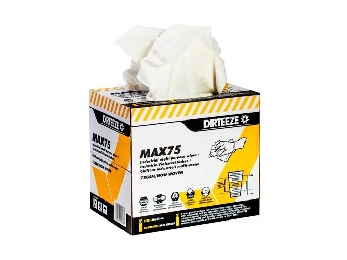 Textilní průmyslová utěrka MAX 75 ve výdejním boxu - HC 75S